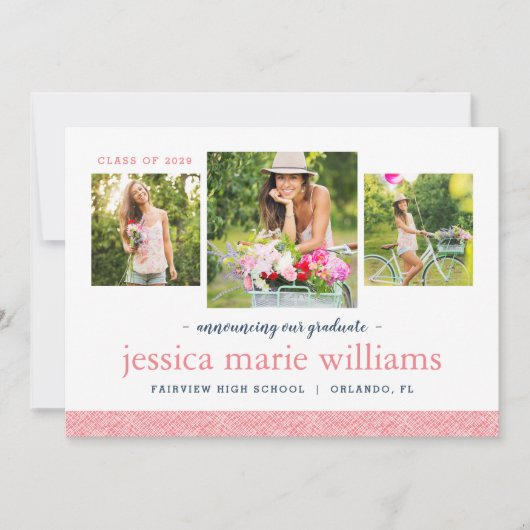 3 Aankondiging Foto Modern Afstuderen (Voorkant)