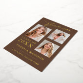 3 Aankondiging Foto modern script Tan Brown Afstud (Gedraaid)