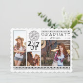 3 Aankondiging van het Foto Afstuderen {Boho} (Staand voorkant)