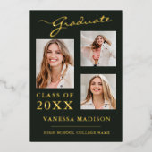 3 Aankondiging van het groene Afstudeerder van de  (Voorkant)