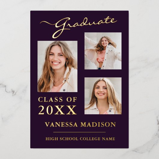 3 Aankondiging van het Paarse Afstudeerder Foto Mo (Voorkant)