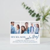 3 Aankondiging van Verloving-Briefkaart met fotobe (Staand voorkant)