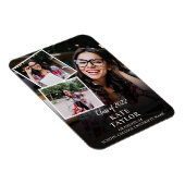 3 Aankondiging voor Foto Collage Modern Afstuderen Magneet (Rechterzijde)