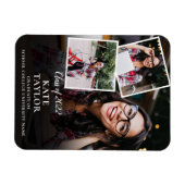 3 Aankondiging voor Foto Collage Modern Afstuderen Magneet (Horizontaal)