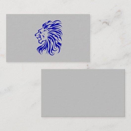 3.aanpasbare leeuw de koning van oerwoud, leeuwenl visitekaartje (Voorkant / Achterkant)