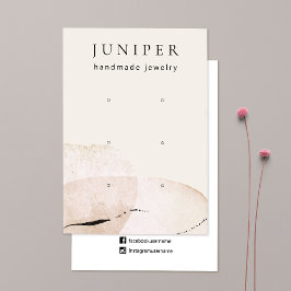 3 Abstracte Waterverf met één haard en juwelen wee Visitekaartje