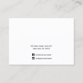 3 Abstracte Waterverf met één haard en juwelen wee Visitekaartje (Achterkant)