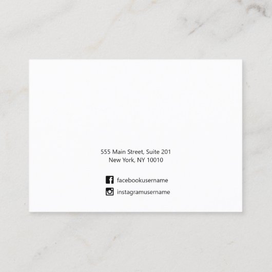 3 Abstracte Waterverf met één haard en juwelen wee Visitekaartje (Achterkant)