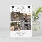 3 Afbeelding foto's Modern Minimal Afstuderen BBQ Kaart (Staand voorkant)