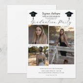 3 Afbeelding foto's Modern Minimal Afstuderen BBQ Kaart (Voorkant / Achterkant)