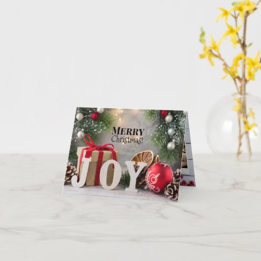 3 Afbeelding JOY Vakantie Kaart (Gele Bloem)