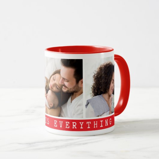 3 Afbeelding Multi Photo Collage Familie Quote Roo Mok (Voorkant rechts)