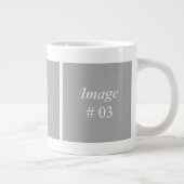 3 afbeeldingen fotocollectie sjabloon grote koffiekop (Rechts)