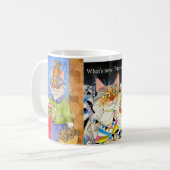 3 afbeeldingen gekke mok, superformaat koffiemok (Voorkant links)