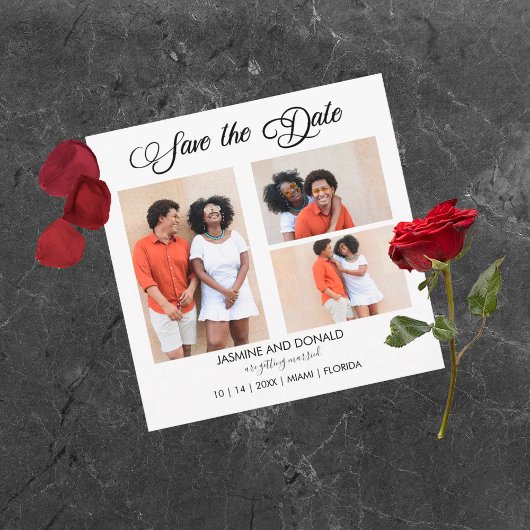 3 Afbeeldingen Vlakke Huwelijk sparen de datum Kaa Save The Date