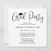 3 Afgestudeerden Foto's Triple Afstuderen Joint Pa Kaart (Achterkant)