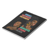 3 Afrikaanse American Woman Equality Black Strong Notitieblok (Linkerzijde)