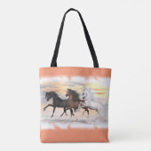 3 All-Over-Print Canvas tas van paarden, u past (Achterkant)