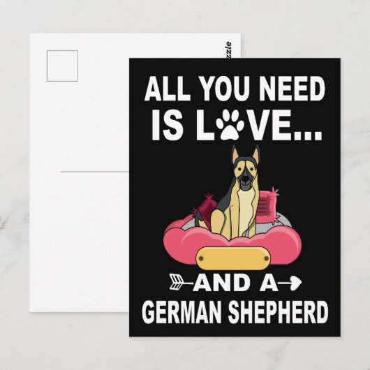 3 Alles wat je nodig hebt is liefde en een Duitse  Briefkaart (Voorkant / Achterkant)