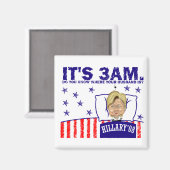 3-AM-HILLARY magneet (Voorkant / Achterkant)