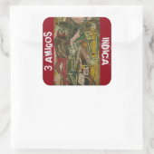 3 AMIGOS INDICA VIERKANTE STICKER (Tas)