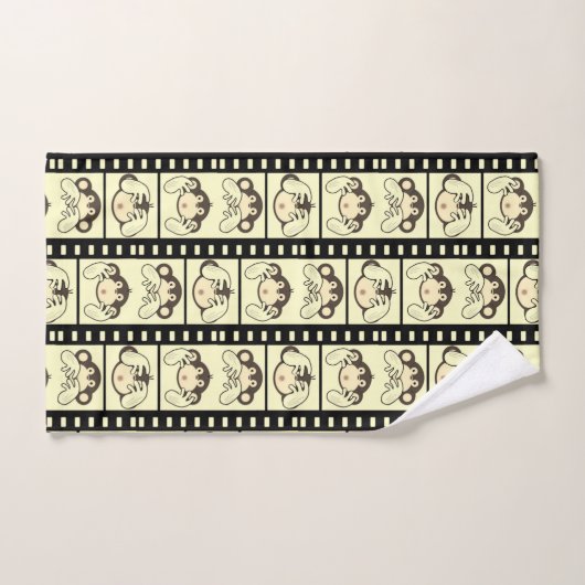 3 apen bad handdoek (Handdoek)