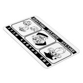 3 apen leiden de organisatie van agitatie op magneet (Rechterzijde)