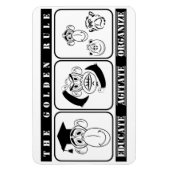 3 apen leiden de organisatie van agitatie op magneet (Verticaal)