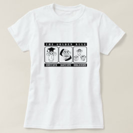 3 apen Onderwijzen Agiteren Organiseren T-shirt