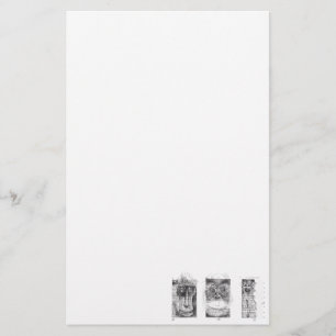 3 apen voor het apenjaar 2016 — Stationery Briefpapier