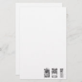 3 apen voor het apenjaar 2016 — Stationery Briefpapier (Voorkant / Achterkant)