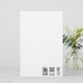 3 apen voor het apenjaar 2016 — Stationery Briefpapier (Staand voorkant)