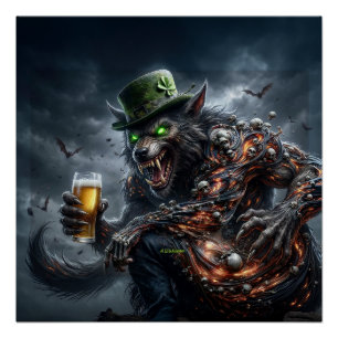 3 Arm Ierse Weerwolf Perfect Poster