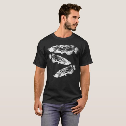 3 Arowanas Art T-shirt (Voorkant volledig)