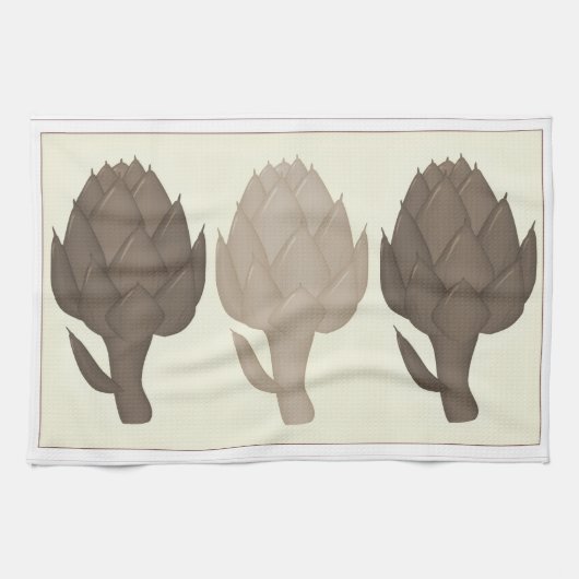 3 Artisjokken Keukenhanddoek (Horizontaal)