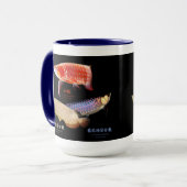 3 Asian Arowanas Mok (Voorkant links)