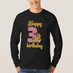 3 Baby dag één dag gevierde levende dieren T-shirt