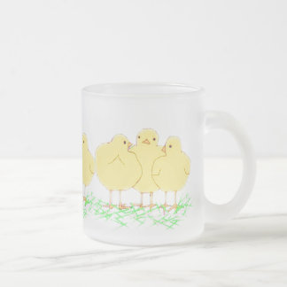 3 Baby Kip (zie-door-vorst-mok) Matglas Koffiemok