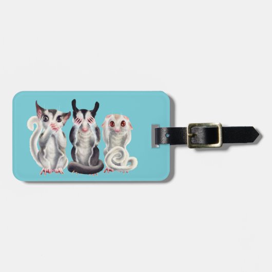 3 bagagelabel van suikerzweefvliegtuigen (Voorkant horizontaal)