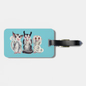 3 bagagelabel van suikerzweefvliegtuigen (Achterkant horizontaal)