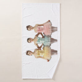 3 bailarinas en tonos suaves Toalla Badhanddoek