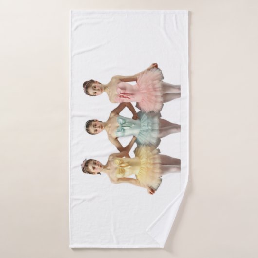 3 bailarinas en tonos suaves Toalla Badhanddoek (Badhanddoek)