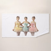 3 bailarinas en tonos suaves Toalla Badhanddoek (Badhanddoek)