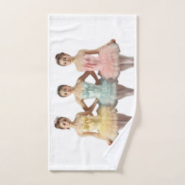 3 bailarinas en tonos suaves Toalla Handdoek