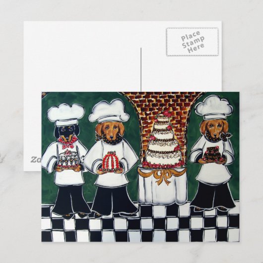 3 Bakers Doxie Briefkaart (Voorkant / Achterkant)