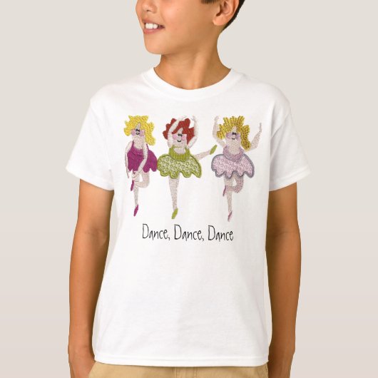 3 balletdansers t-shirt (Voorkant)