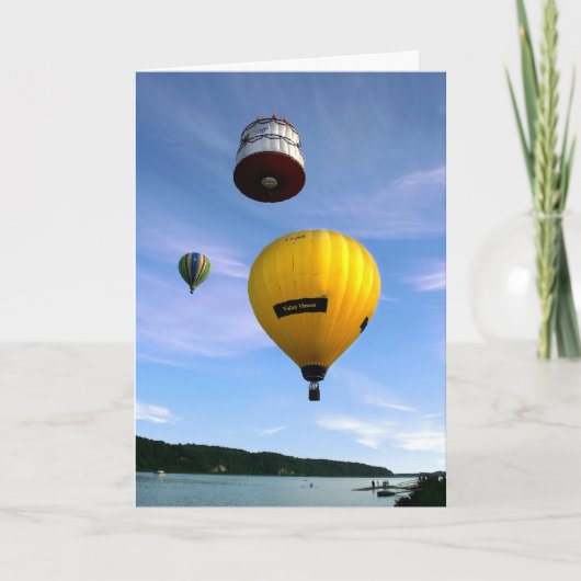 3 Ballons Birthday Kaart (Voorkant)