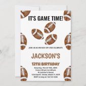 3 Balls Football Birthday-uitnodigingen Kaart (Voorkant)