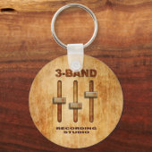3-band equalizer (grunge versie) sleutelhanger (Voorkant)