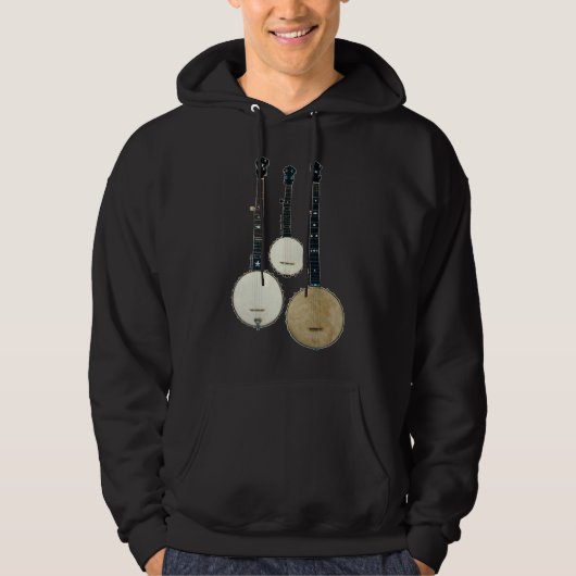 3 Banjos Mannen dark Hoodie (Voorkant)